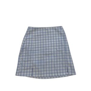 Blue Plaid Women's Skirt